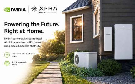 NVIDIA and Span home AI mini data center installed beside residential smart electrical systems