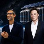 AI-powered space data centers orbiting Earth using solar energy, inspired by Sundar Pichai and Elon Musk’s vision.