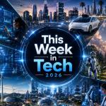 Futuristic 2026 technology ecosystem featuring AI agents, Tesla Robotaxis, SpaceX rockets, green energy startups, advanced robotics, and smart American innovation