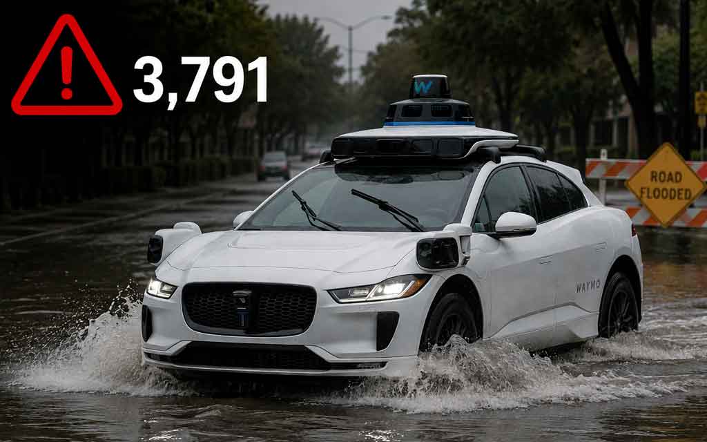Waymo Recalls 3,791 Robotaxis After Flooded Road Software Flaw