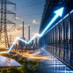 AI data centers and high-performance servers driving increased electricity demand and higher U.S. power prices amid the AI infrastructure boom.