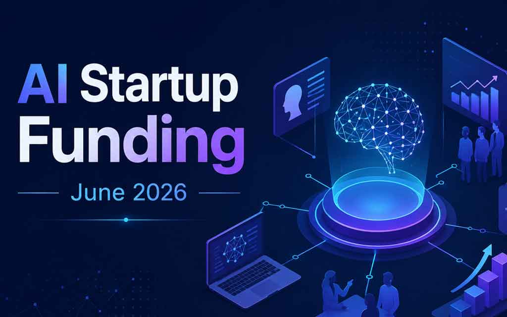 AI startup funding June 2026 showing Ramp, PhysicsX, Suno and NewLimit securing major venture capital investments in artificial intelligence