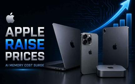 Apple iPhone, Mac, and iPad price increases in 2026 driven by AI-related memory shortages and rising DRAM and NAND costs.