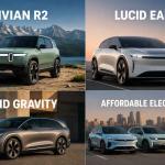 Rivian R2 Lucid Gravity and other upcoming electric vehicles launching in 2026 and 2027