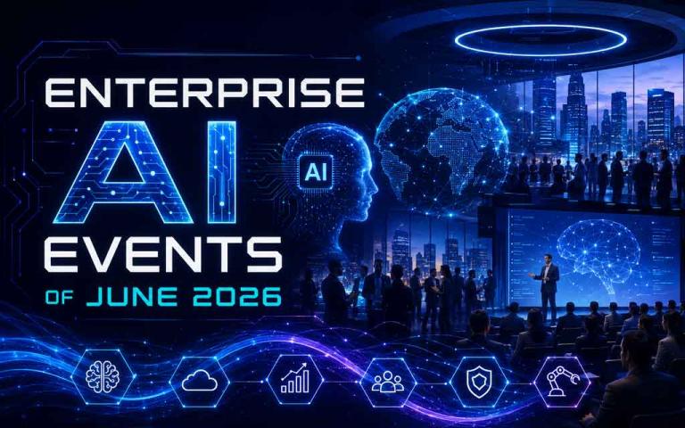 Enterprise AI professionals attending technology conferences focused on agentic AI, data platforms, and production AI systems in 2026