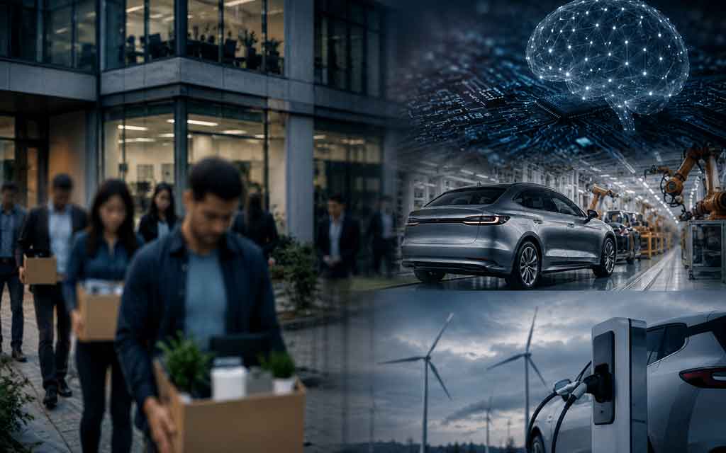 June 2026 layoffs across AI software EV and automotive sectors including GitLab Intuit and Rivian workforce reductions