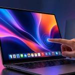 Apple MacBook Pro with a touchscreen OLED display, showcasing the future of touch-enabled macOS laptops for creative professionals.