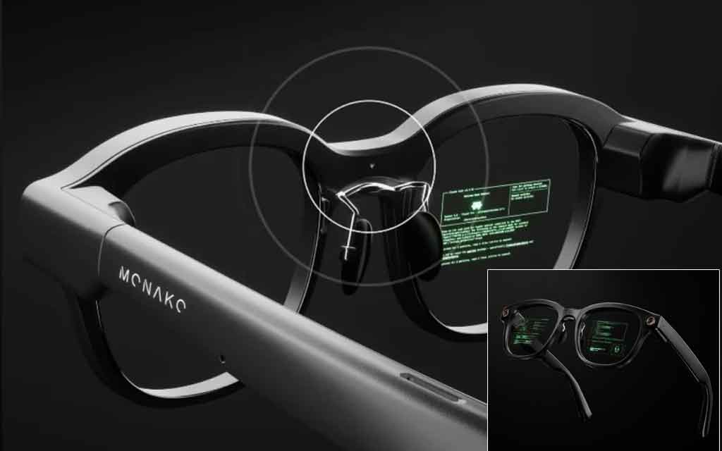The 48-gram Monako Glass combines Linux computing, AI coding agents, gesture controls, and wearable productivity into a developer-focused platform.