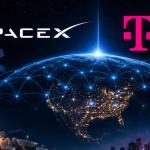 SpaceX and T-Mobile logos representing a potential merger combining Starlink satellite connectivity with terrestrial mobile networks.