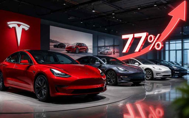 Tesla Model Y driving strong European sales growth in 2026 despite broader electric vehicle market headwinds.