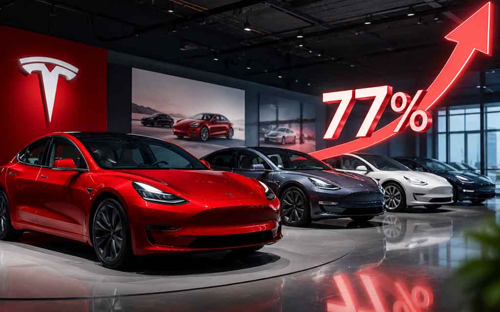 Tesla Model Y driving strong European sales growth in 2026 despite broader electric vehicle market headwinds.