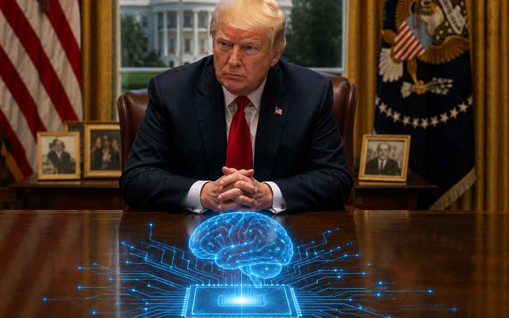 Artificial intelligence industry meeting with government officials discussing AI investment, innovation, and public-private partnerships