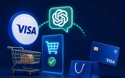 Visa payment integration with ChatGPT allowing AI agents to shop and make purchases using linked credit cards with spending controls