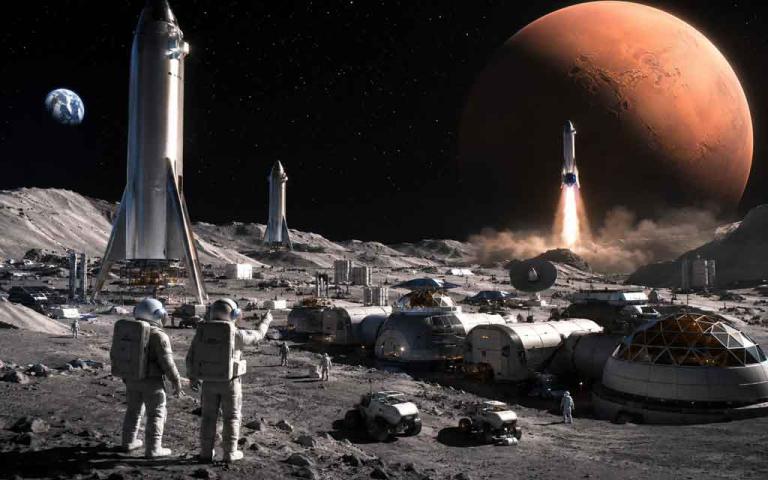 SpaceX CEO Elon Musk says Starship could help establish a Moon base for tens of thousands of people within 10 years and send the first humans to Mars within five. Here's what it could mean for the future of space exploration.