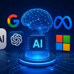 Illustration of next-generation AI models featuring Claude Sonnet 5, Google Gemini, and agentic AI systems powering coding, automation, reasoning, and multimodal intelligence in 2026.