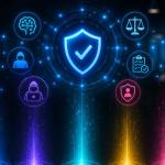 Illustration representing AI safety careers in 2026 featuring AI alignment research, red teaming, governance, model evaluation, cybersecurity, and responsible artificial intelligence development.