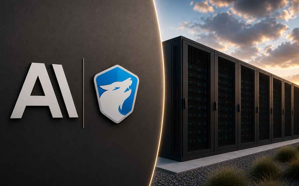 Anthropic and TeraWulf partnership for a 401 MW AI data center campus in Kentucky supporting next-generation artificial intelligence infrastructure.