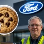 Ford employee leaving a manufacturing plant after being dismissed over a disputed $1.95 cookie purchase later proven to have been paid.