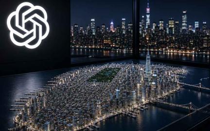 AI-generated 3D model of Manhattan created autonomously by an advanced AI agent using GPT-5.6