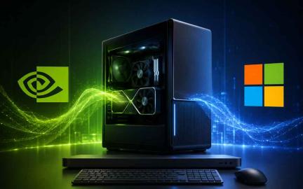 Nvidia CEO Jensen Huang presenting RTX Spark AI PCs developed with Microsoft to power the next generation of Windows AI computing.