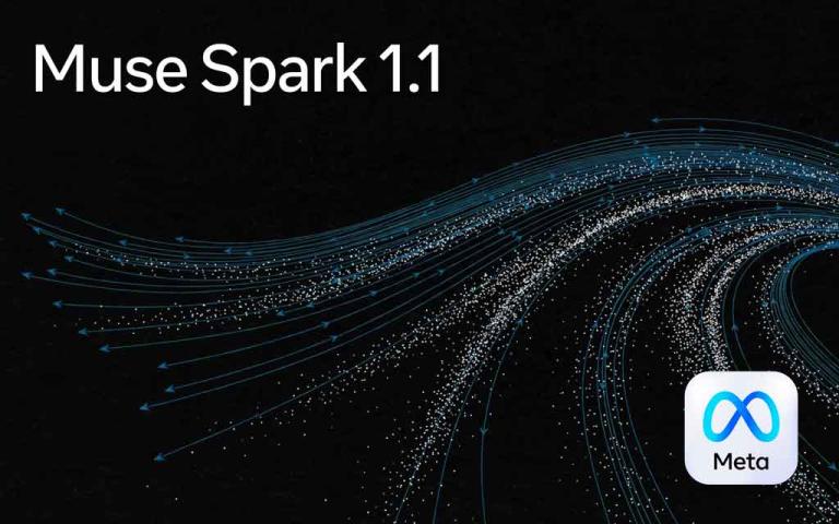 Meta Muse Spark 1.1 AI model visual representing coding, agentic AI capabilities, and developer tools powered by Meta.