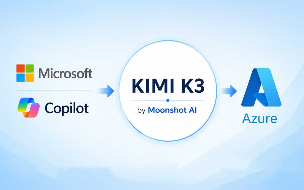 Microsoft is evaluating Moonshot AI’s Kimi K3 for Copilot and preparing to host the powerful open-weight AI model on Azure, highlighting a major shift in enterprise AI adoption.