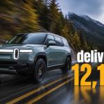 Rivian R1T pickup truck and R1S SUV representing the company's strong Q2 2026 delivery performance and raised production outlook.