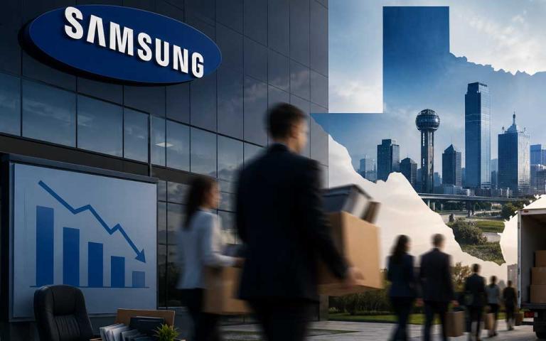Samsung Electronics America is eliminating 739 positions in New Jersey as it shifts its U.S. headquarters to Texas. Here's what it means for employees and the tech industry.