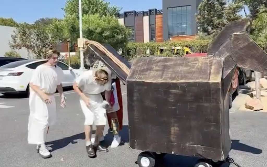 A daring Trojan Horse prank at The Odyssey screening has gone viral, sparking millions of views and debates about creator culture, security, and movie marketing.
