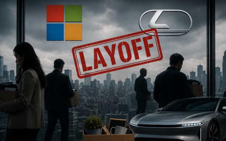 Microsoft, Oracle, Lucid Motors, Cisco, and more announce layoffs as AI reshapes the future of software, enterprise technology, and electric vehicle industries.