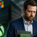 Concept illustration of Xbox leadership restructuring following Microsoft's latest gaming division layoffs.